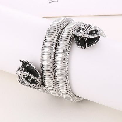 Goth Style Adjustable Snake Bracelet | GothReal