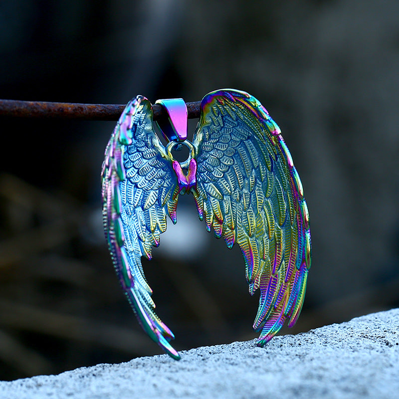 Goth Style Angel Wings Pendant | GothReal