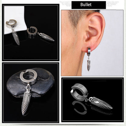 Goth Style Bullet Earrings - Single | GothReal
