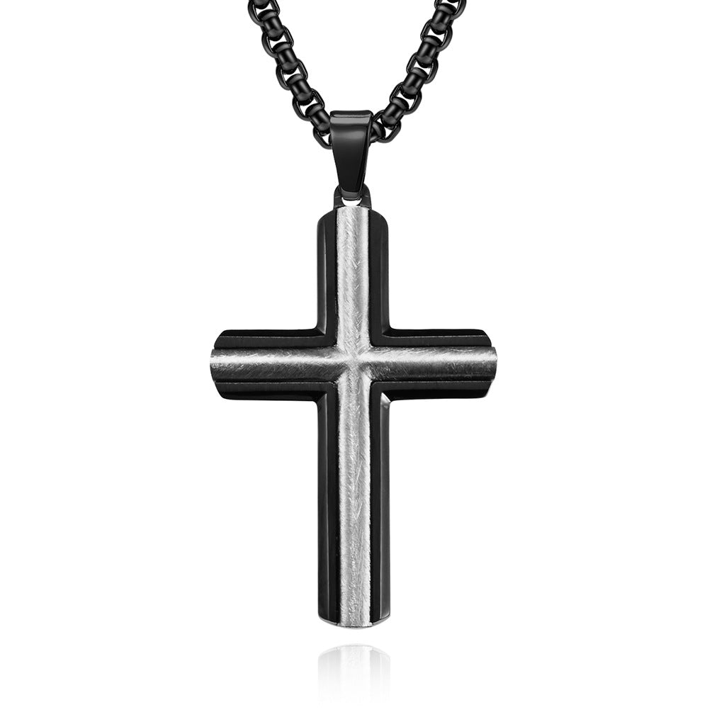 Goth Style Cross Pendant With Necklace | GothReal