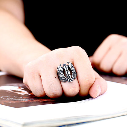 Goth Style Freya Valkyrie Viking Ring | GothReal