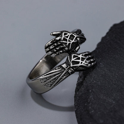 Goth Style Give Me A Hug Ring | GothReal
