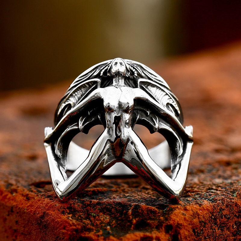 Goth Style Gothic Witch Ring - Silver | GothReal