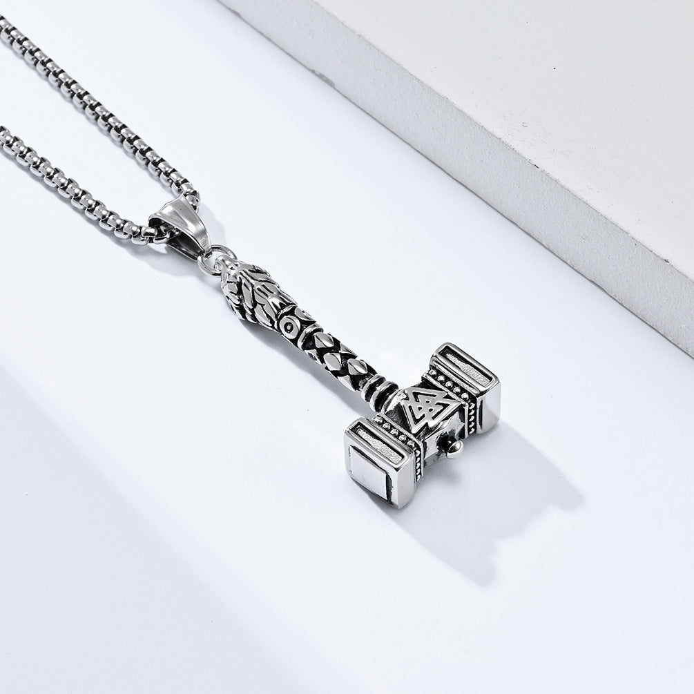 Goth Style Odin's Hammer of Thunder Necklace | GothReal
