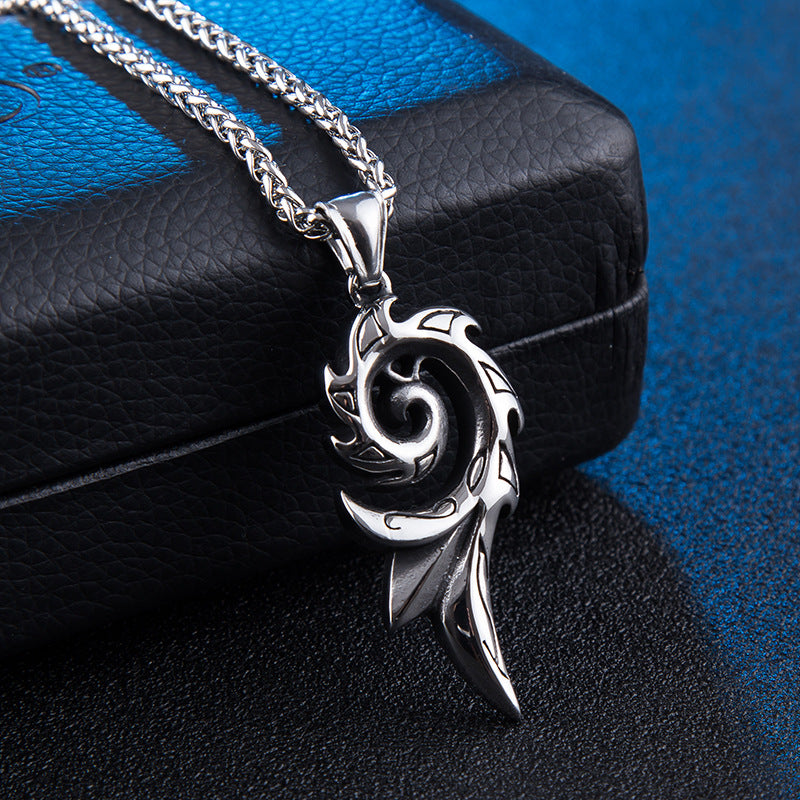 Goth Style Phoenix Pendant - Silver | GothReal