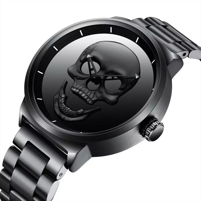 Goth Style Skull Background Watch | GothReal