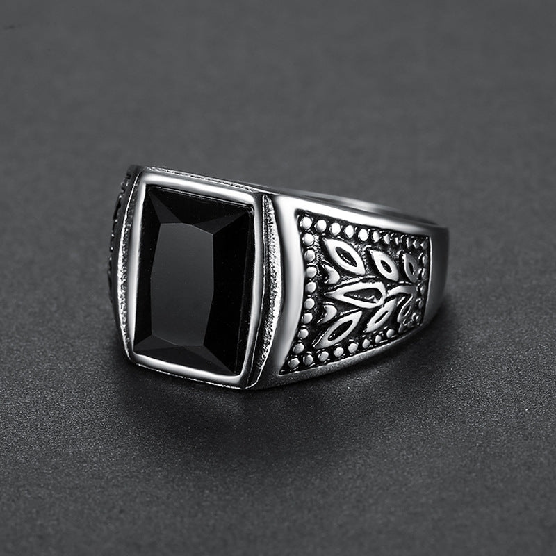Goth Style Tulip Gemstone Ring | GothReal