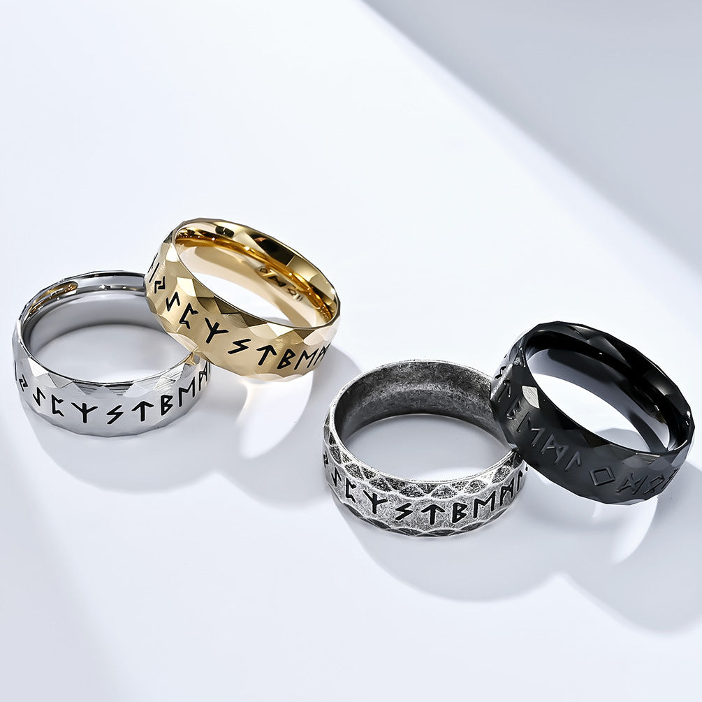 Goth Style Viking Rune Ring | GothReal