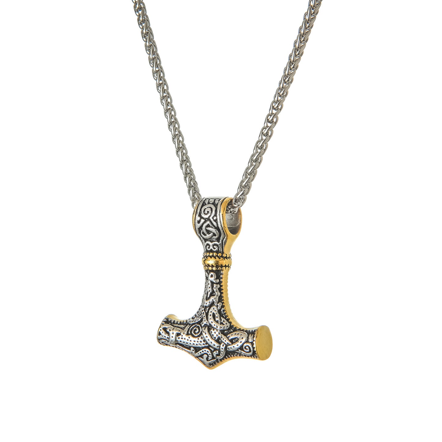 Goth Style Viking Thor's Hammer Pendant With Necklace | GothReal