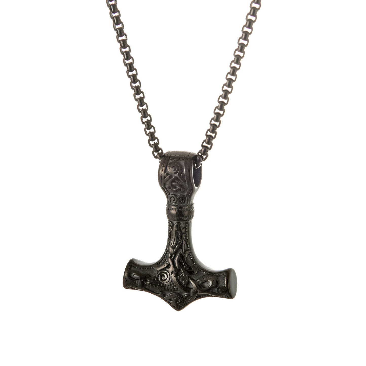 Goth Style Viking Thor's Hammer Pendant With Necklace | GothReal