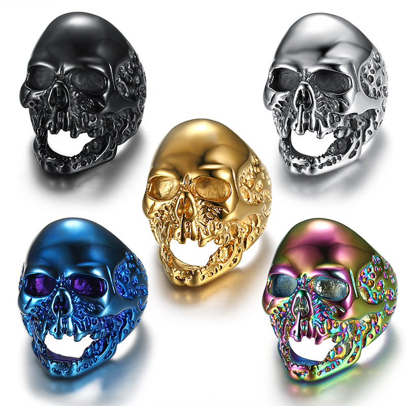Goth Style Zombie Skull Ring | GothReal