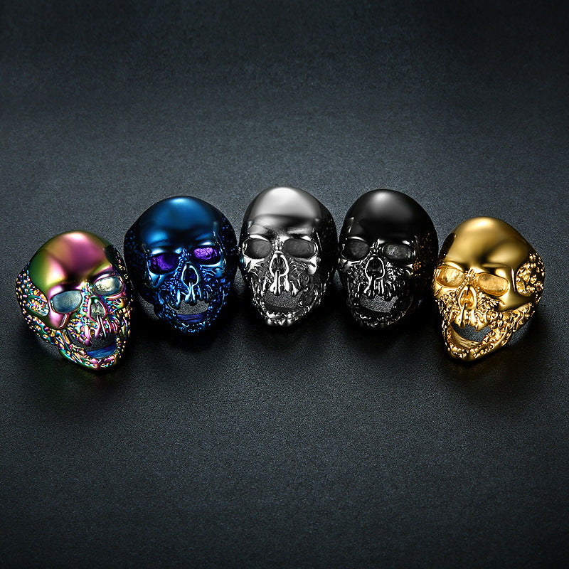 Goth Style Zombie Skull Ring | GothReal